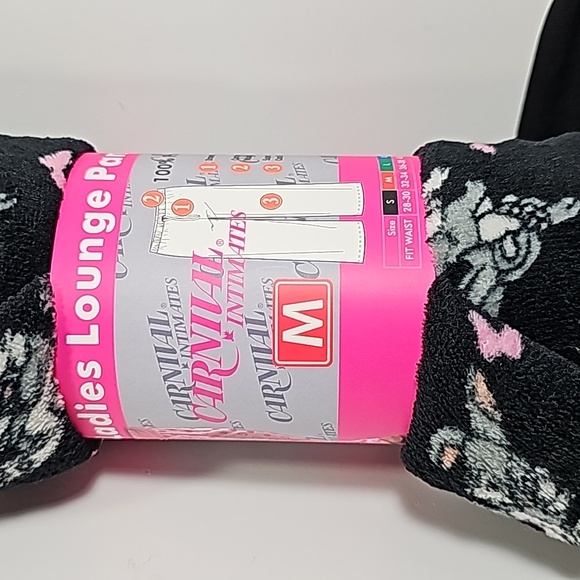Carnival NWT Intimates, Medium, Ladies Lounge Pants, Multi-Color, Bunnies Design - Picture 4 of 7